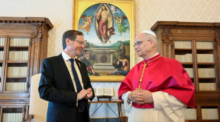 Paus Leo Bertemu Presiden Israel Desak Gencatan Senjata Permanen di Gaza